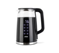 LIVOO Hervidor digital DOD198-2200W – Temperatura ajustable 100 °C, vidrio borosilicato
