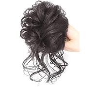 Bollo de pelo desordenado Piezas de moño de pelo rizado ondulado for mujer, moño desordenado, pieza de pelo sintético despeinado, extensión de moños for el cabello, banda elástica for el cabello Posti