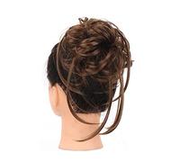Bollo de pelo desordenado Piezas de moño de pelo rizado ondulado for mujer, moño desordenado, pieza de pelo sintético despeinado, extensión de moños for el cabello, banda elástica for el cabello Posti