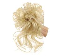 Bollo de pelo desordenado Piezas de moño de pelo rizado ondulado for mujer, moño desordenado, pieza de pelo sintético despeinado, extensión de moños for el cabello, banda elástica for el cabello Posti
