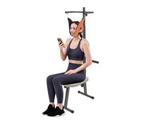 Bollomgy Estirador de cuello con silla, dispositivo de tracción cervical, hamaca, dispositivo eléctrico de estiramiento para el cuello, dispositivo de tracción cervical profesional para el cuello