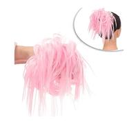 Bollos desordenados de cabello humano Extensión de cabello con moño desordenado, con banda de goma elástica, moño ondulado, moño sintético, extensiones de cola de caballo for mujer Pieza de pelo de mo