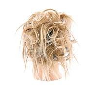 Bollos desordenados de cabello humano Extensiones de cabello sintético for mujer Pieza de pelo de moño(613)