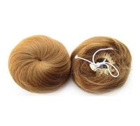 Bollos desordenados de cabello humano Extensiones de moño for mujer, moños for el cabello, cola de caballo con cordón, pieza de cabello, moño Updo, Clip en coleteros, postizos, cabello liso sintético