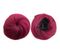 Bollos desordenados de cabello humano Extensiones de moño for mujer, moños for el cabello, cola de caballo con cordón, pieza de cabello, moño Updo, Clip en coleteros, postizos, cabello liso sintético