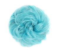 Bollos desordenados de cabello humano Extensiones de pelo sintético rizado con moño de donut, banda elástica for el pelo, moño recogido, esponjoso y desordenado, moño for el pelo, extensiones de pelo