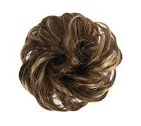 Bollos desordenados de cabello humano Extensiones de pelo sintético rizado con moño de donut, banda elástica for el pelo, moño recogido, esponjoso y desordenado, moño for el pelo, extensiones de pelo