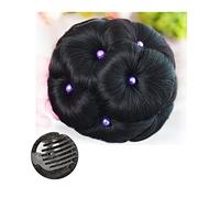 Bollos desordenados de cabello humano Moño for el cabello Moño de cola de caballo Garra sintética artificial en cola de caballo Extensión del cabello Postizo for mujer Colas de caballo Moño rizado y r