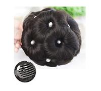 Bollos desordenados de cabello humano Moño for el cabello Moño de cola de caballo Garra sintética artificial en cola de caballo Extensión del cabello Postizo for mujer Colas de caballo Moño rizado y r