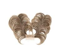Bollos desordenados de cabello humano Moño sintético desordenado for mujer, peine lateral con Clip, moño de pelo Natural, liso, versátil, estilos ajustables Pieza de pelo de moño(Color:8TT16)