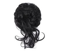 Bollos desordenados de cabello humano Pieza larga, ondulada, despeinada, moño desordenado, bandas for el cabello, moño de pelo rizado, moño for mujeres, coleteros, extensión de cola de caballo con cab