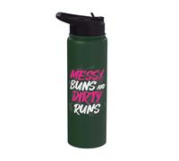 Bollos desordenados y carreras sucias Muddy Race Mud Run Stainless Steel Insulated Water Bottle