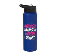 Bollos desordenados y carreras sucias Muddy Race Mud Run Stainless Steel Insulated Water Bottle