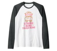 Bollos Resistentes al Barro para niñas, Carreras duras, desordenados, Queen Mudding Buddies Camiseta Manga Raglan