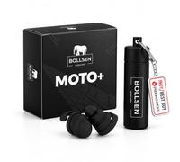 BOLLSEN Tapones para Moto - Tapones Reutilizables para Motoristas - Reducción del Ruido del Viento con 24 dB SNR - Se Ajustan Bajo el Casco - Lavables, Duraderos y Cómodos para el Uso Diario (2)
