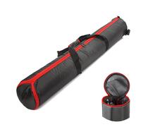 BOLLUMA Bolsa de Transporte para trípode de 123x20 cm, con Asas y 3 Compartimentos, Resistente al Agua, Acolchado de Espuma, para Soporte de luz, Soporte de micrófono, Paraguas, Brazo Auge, Negro