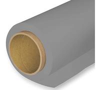 BOLLUMA Telón de Fondo de Papel teñido Mejorado sin Costuras de 1,35 x 10 m, Gris Neutro, 04, Rollo de Papel de Estudio fotográfico para Retratos, Productos, Mascotas, fotografía Familiar, grabación