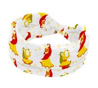 Bollywood - Diademas de baile para mujer, turbante ancho, antideslizante, elástica, para yoga, entrenamiento, bandana suave