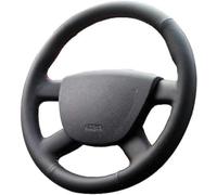 BOLNEY Funda de Cuero Negro para Volante de Coche,para Focus 2 2005-2016, Funda para Volante de Coche Cosida a Mano