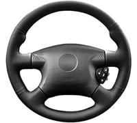 BOLNEY Funda de Cuero Negro para Volante de Coche,para Nissan para Terrano 2 2001-2002, Funda para Volante de Coche Cosida a Mano