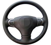 BOLNEY Funda de Cuero Negro para Volante de Coche,para Suzuki Grand Vitara 2007-2013, Funda para Volante de Coche Cosida a Mano
