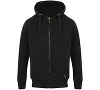 Bolo 2 Zip Through Hoodie With Borg Lining In Black - Dissident-L