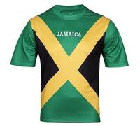 Bolognifi Camiseta de fútbol for hombre, camiseta de fútbol de la Copa Europa/América, sudadera for aficionados, medias mangas(Jamaica,XL)