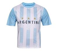 Bolognifi Camiseta de fútbol for hombre, camiseta de fútbol de la Copa Europa/América, sudadera for aficionados, medias mangas(Argentina,XL)