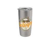 Bolonia Emilia-Romagna con pasta Italia recuerdo vintage Vaso térmico de acero inoxidable de doble pared
