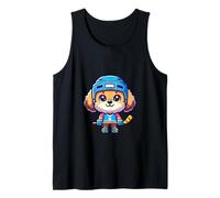 Bolonka En Icehockey Juego Divertido Y Tierno Camiseta sin Mangas