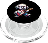 Bolonka Lindo Con Guitarra Eléctrica Rojo PopSockets PopGrip para MagSafe