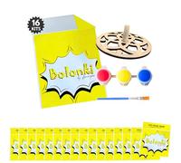 Bolonki Kit 16 Peonzas para Pintar, para Detalle Cumpleaños Niños, Regalos Cumpleaños Niños Colegio, Detallitos Alumnos Primaria, Manualidades Niño, Ideas Regalitos para Invitados, Relleno Piñata