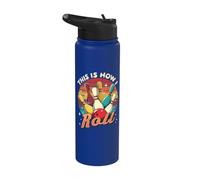 Bolos | Así es como ruedo, hombres, mujeres, niños | Funny Bowler Stainless Steel Insulated Water Bottle