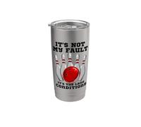 Bolos It's Not My Fault It's The Lane Conditions Bowling Vaso térmico de acero inoxidable de doble pared