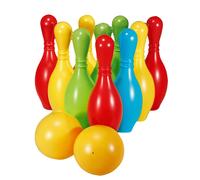 Bolos Set 10 Bolos + 2 Bol - Juego De Playa Niños Colorido Divertido