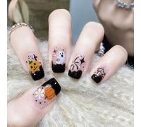 Boloshine Halloween Gel de Pegatinas, 20PCS Pegatinas Esmalte de Uñas Envoltura Completa, Autoadhesivas Perdurable UV Gel Nail Stickers para Mujeres Niñas Fiesta de Halloween - Cuento de Hadas Oscuro