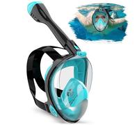 Boloshine Mascara de Buceo, 180° Vista Panorámica Mascara Snorkel Adulto Niños con Soporte de Cámara Desmontable, Anti-Vaho & Anti-Fuga Máscara de Esnórquel, Diseño Plegable Máscara Snorkel Integral