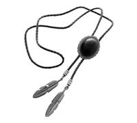 Bolotie - Colgante de metal para hombre, corbatas, collar punk, accesorios de disfraz, bolotie clásico, clásico, Length 100cm, Metal