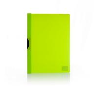 Bolsa 10 ud. Carpeta Dossier Clip-it con Pinza de Plástico que sujeta hasta 30 hojas - Tamaño A4 - Colorline (Verde)