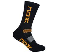 Bolsa 6 Uds Calcetines Técnicos Media Caña Nox Negro Logo Naranja Vertical