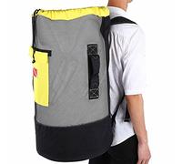 Bolsa a la deriva ,diseño estilo mochila Transpirable Ahorro de mano de obra 80L Gran capacidad Múltiples bolsillos Mochila de natación para viajes Kayak ,Senderismo Camping(Negro + amarillo)