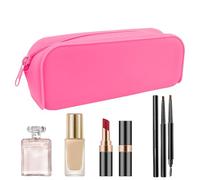 Bolsa a lápiz de silicona, bolsa de lápiz con cremallera de silicona | Caja de lápiz de almacenamiento estético suave,Bolsa cosmética de silicona multifuncional para papelería, borradores, pinceles, h