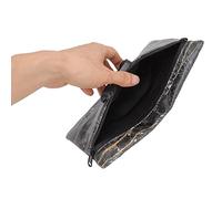 Bolsa a Prueba de Olores Cuero de PU Costuras Reforzadas Cierre de Cremallera Impermeable Bolsa a Prueba de Olores con Bloqueo de Contraseña(Oro negro) Personalcareappliances
