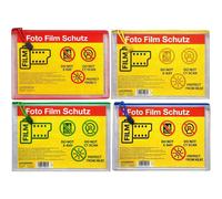 Bolsa A5 de protección de película fotográfica Domke Filmguard para 10 x película de 35mm / 120, pack de 4 - Azul, Verde, Rojo, Amarillo