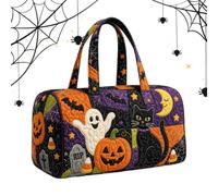 Bolsa Acolchada de Viaje Bolso Tote Halloween Fantasma Gran Capacidad | Totes De Equipaje para Gimnasio, Viajes, Avión, Tren, Vacaciones, Negocios,