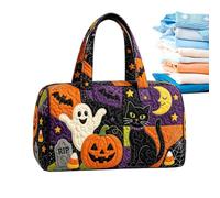 Bolsa Acolchada Para Fin De Semana Bolso Tote Halloween Fantasma Gran | Bolsa para Festivales de Fin de Semana Para Viajes, Compras, Avión, Tren, Vacaciones, Trayectos Y Negocios