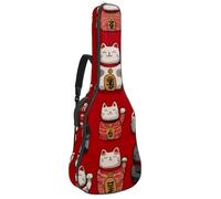 Bolsa acolchada para guitarra acústica con diseño de fantasmas de Halloween sobre fondo rosa, funda protectora para guitarra acústica, bajo eléctrico, guitarra clásica, Multicolor 04, 42.9x16.9x4.7 in