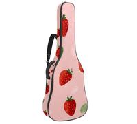 Bolsa acolchada para guitarra acústica con diseño de fantasmas de Halloween sobre fondo rosa, funda protectora para guitarra acústica, bajo eléctrico, guitarra clásica, Multicolor 02, 42.9x16.9x4.7 in