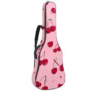 Bolsa acolchada para guitarra acústica con diseño de fantasmas de Halloween sobre fondo rosa, funda protectora para guitarra acústica, bajo eléctrico, guitarra clásica, Multicolor 07, 42.9x16.9x4.7 in