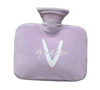 Bolsa Agua Caliente Botella De Agua Caliente Con Funda De Amor De Forro Polar Rectángulo Bolsa De Agua Caliente Para Aliviar El Dolor Cuello Trasero Noches Acogedoras Botella de Agua Caliente (Color